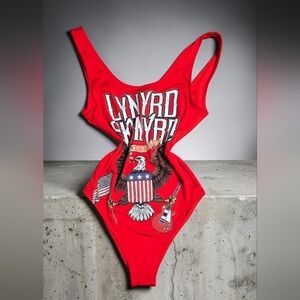 Forever21 Lynyrd Skynyrd One Piece Swimsuit Bodysuit